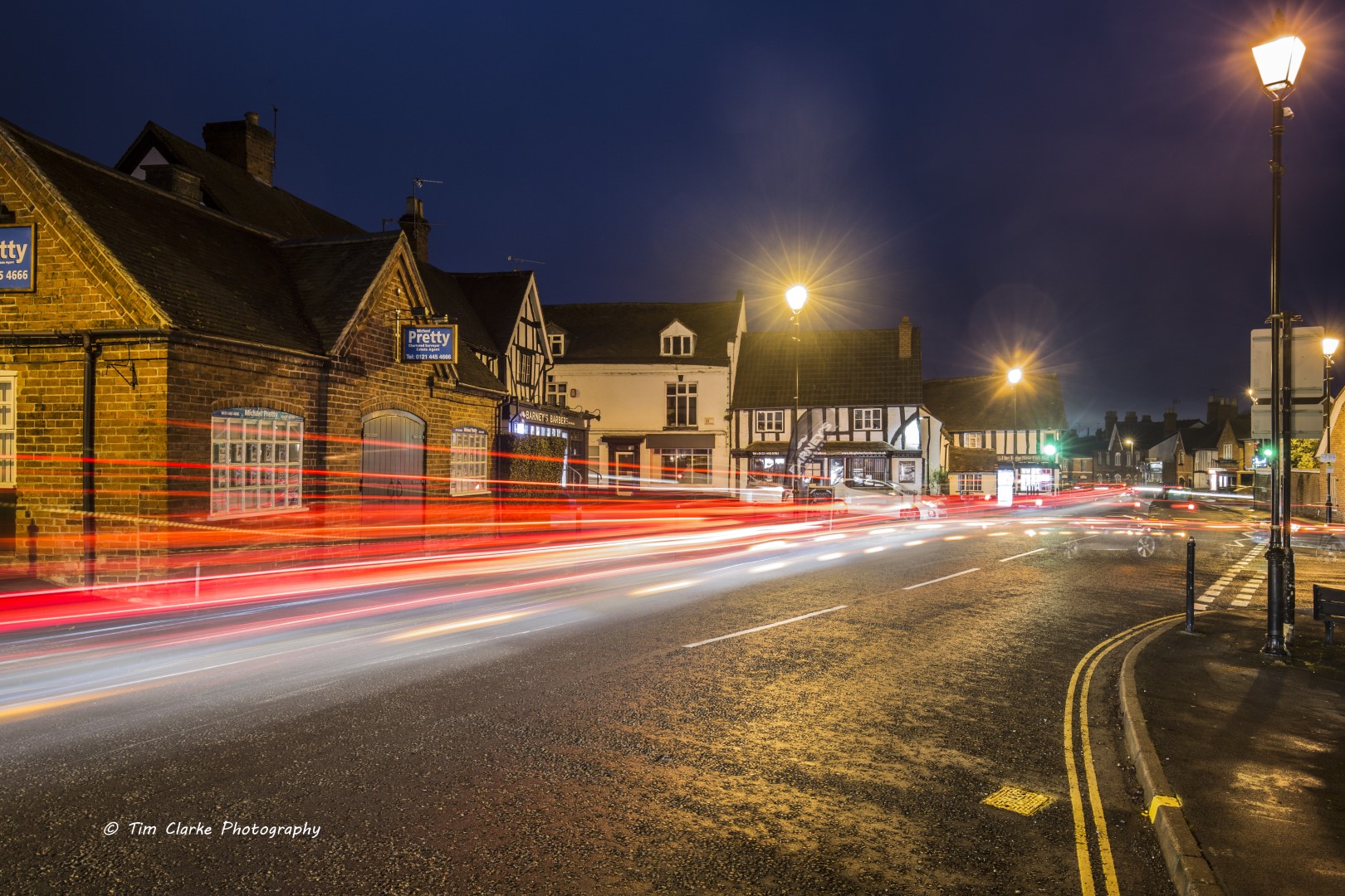 Alvechurch Village Centre at Dusk. Tim's One Photograph a Day
